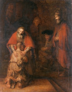 «Возвращение блудного сына», Рембрандт (ок. 1666-69, Эрмитаж)